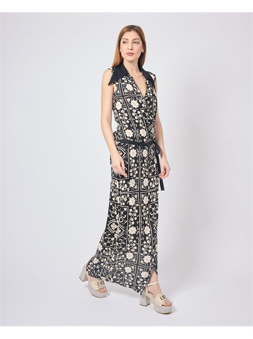 Manila Grace women's long dress with floral pattern MANILA GRACE | A102VSMA001